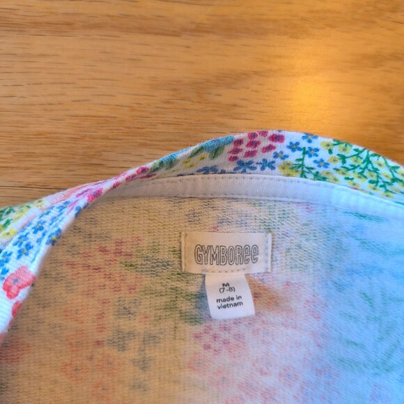 Gymboree, Flower Power Mutlicolor 2 Pocket Sweatshirt Tunic/Dress, Girls M (7/8) - Picture 4 of 6